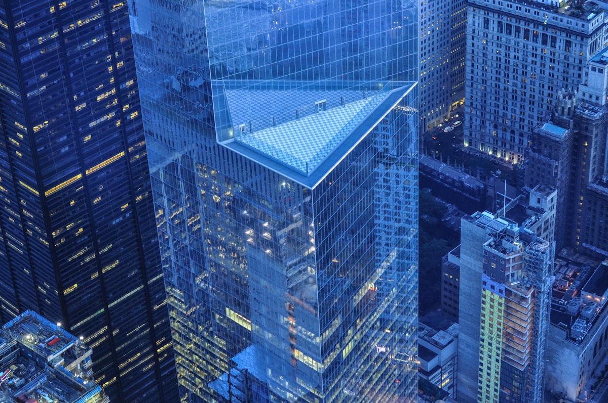 Financial district buildings